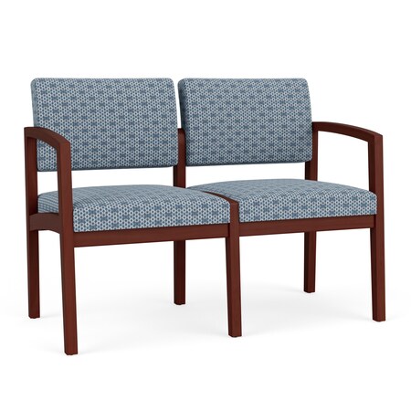 Lesro 2 Seat Tandem Seating W/ No Center Arm, 44 in W 26 in L 31.5 in H, Lenox Series LW2101